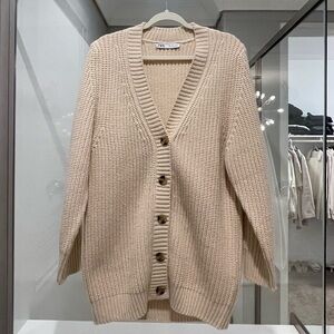 Beige cardigan size large
